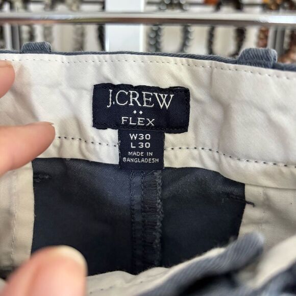 J. Crew Blue Chinos Classic Cotton Blend FLEX 30x30 - Picture 2 of 6